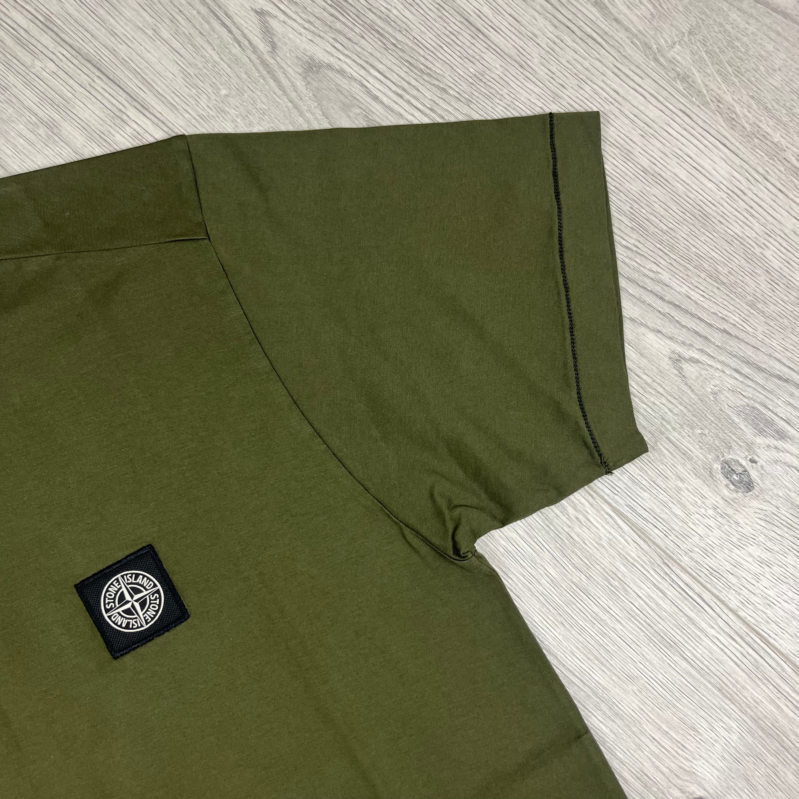 Stone Island Patch T-Shirt - Olive -Usfansport