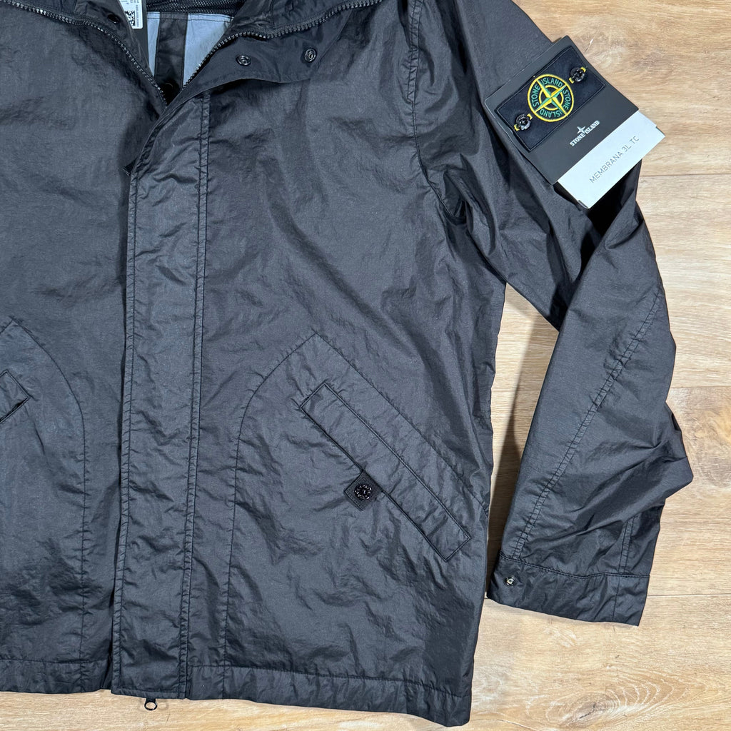Stone Island Membrana 3L TC Jacket in Black -Usfansport