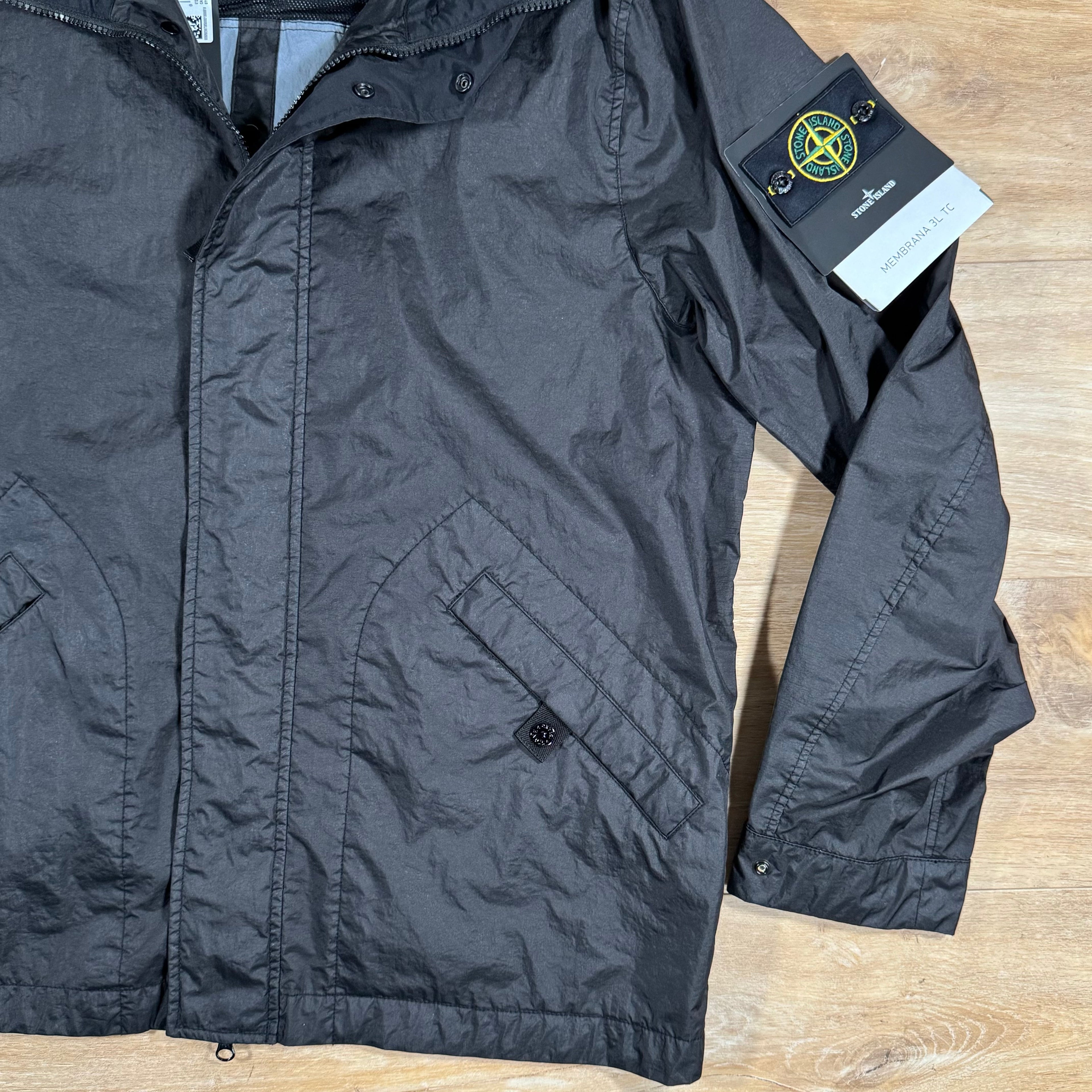 Stone Island Membrana 3L TC Jacket in Black -Usfansport