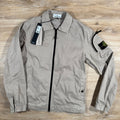 Stone Island Stretch Twill Overshirt in Desert -Usfansport