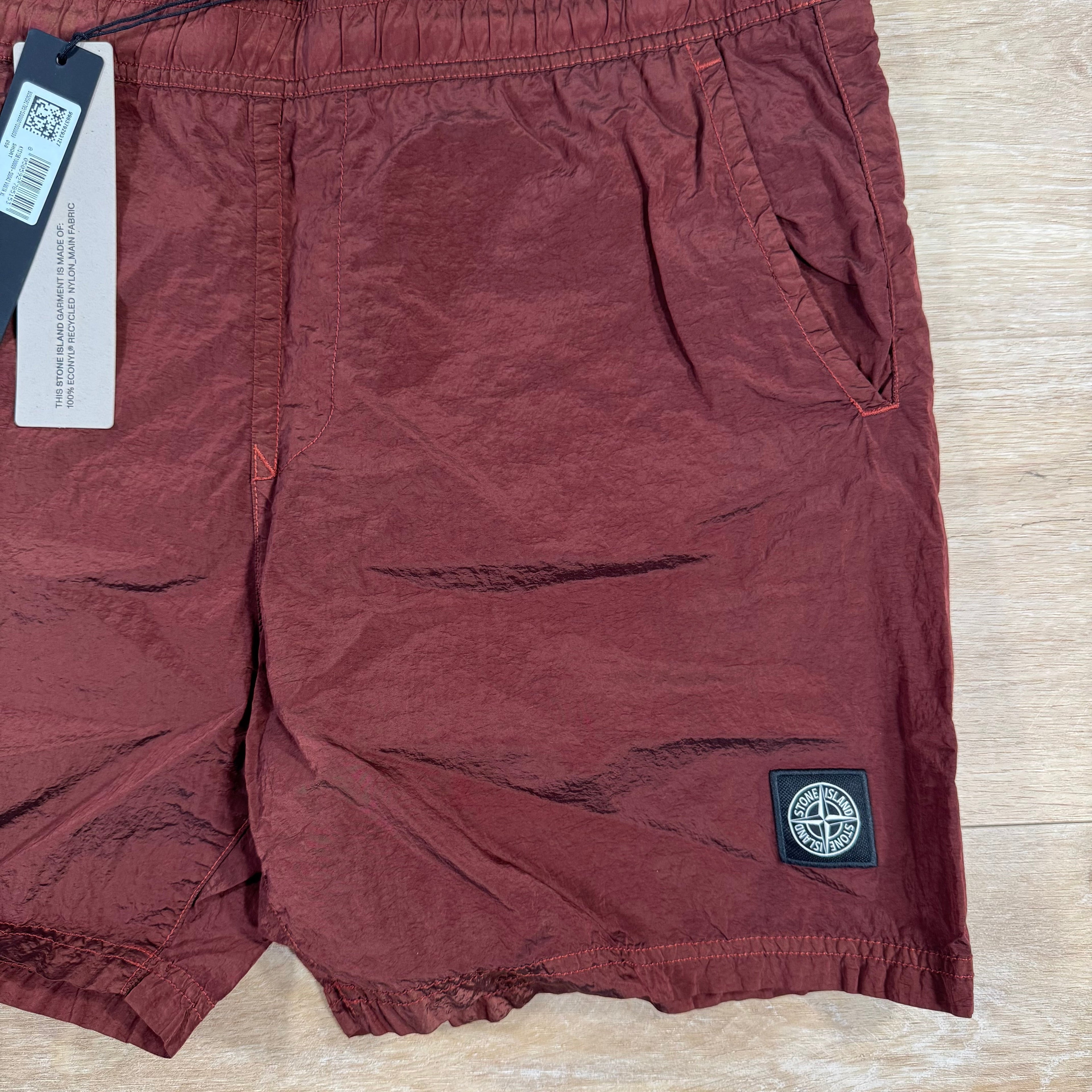 Stone Island Nylon Metal Swim Shorts in Copper -Usfansport
