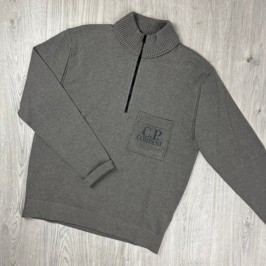 CP Company Patch Knit Fleece - Gunmetal -Usfansport