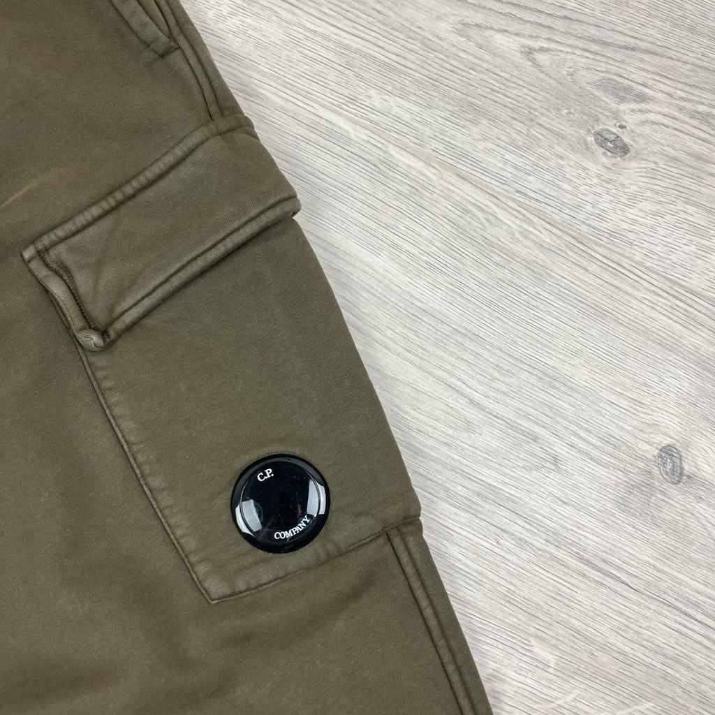CP Company Raised Fleece Sweatpants - Ivy Green -Usfansport