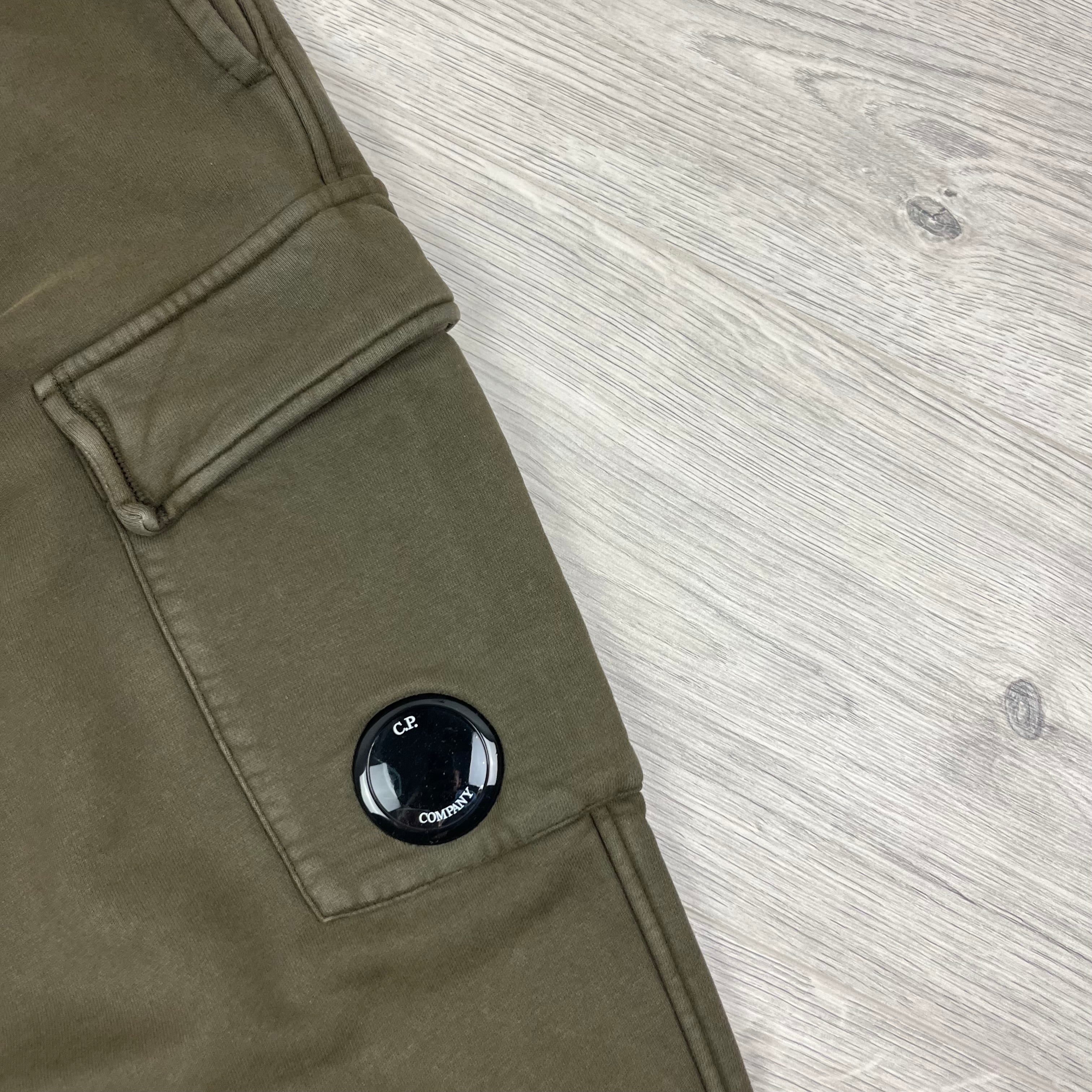 CP Company Raised Fleece Sweatpants - Ivy Green -Usfansport