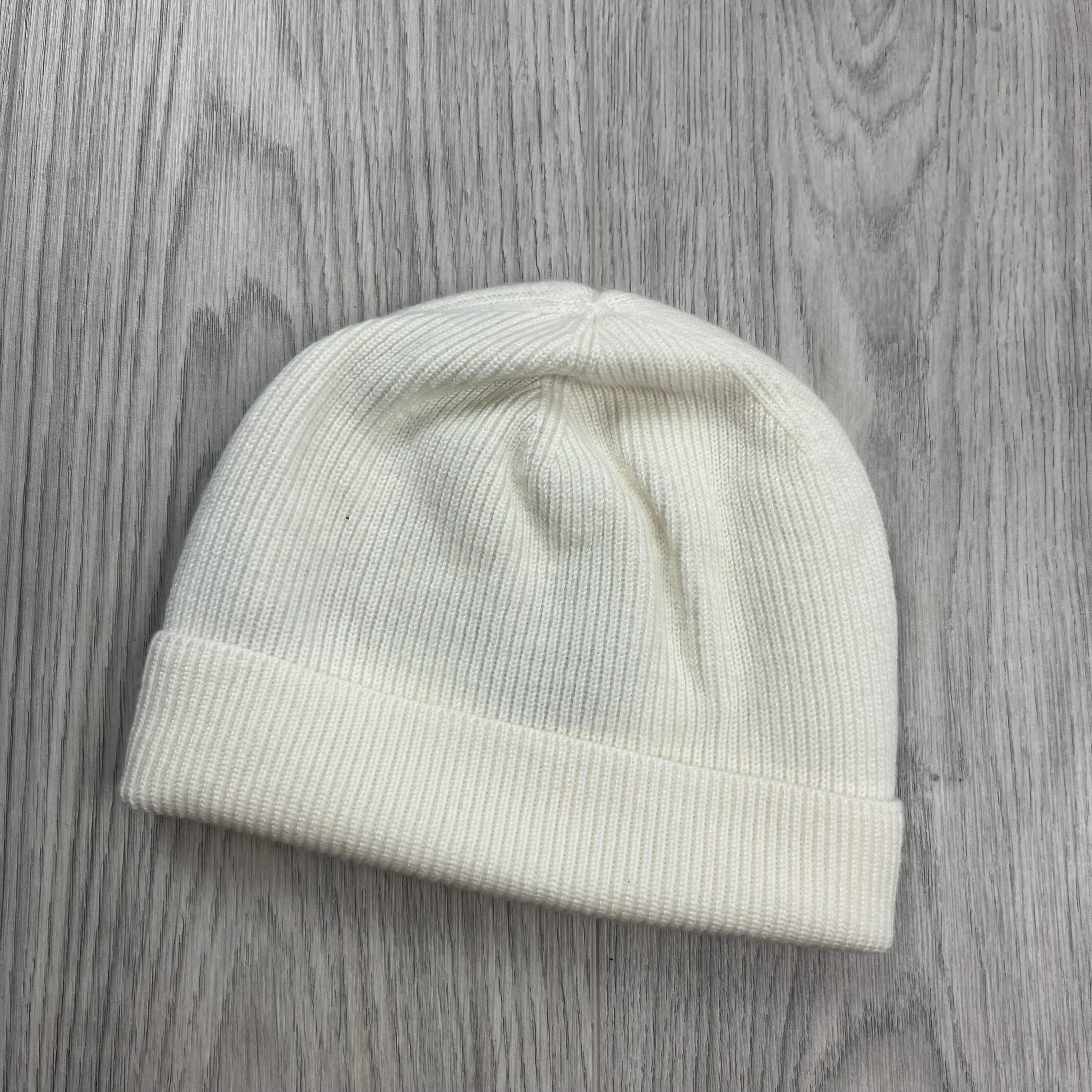 CP Company Patch Beanie - White -Usfansport