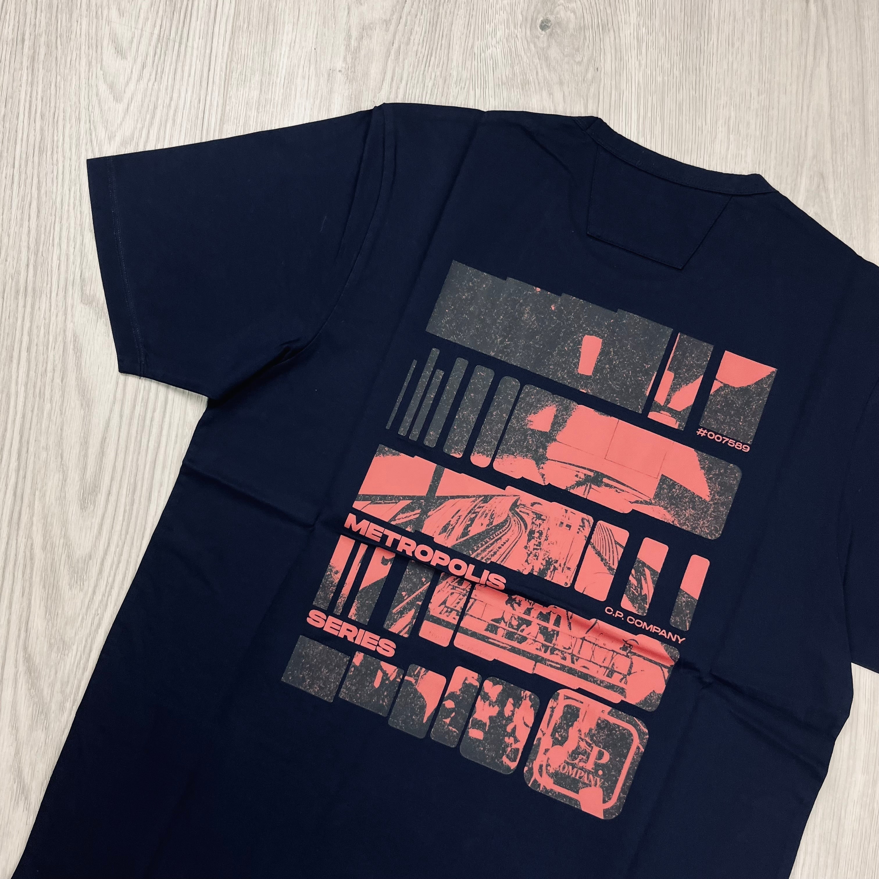 CP Company Metropolis T-Shirt - Navy -Usfansport