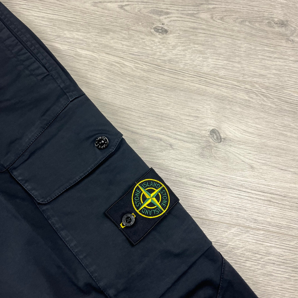 Stone Island Cargo Trousers - Navy -Usfansport