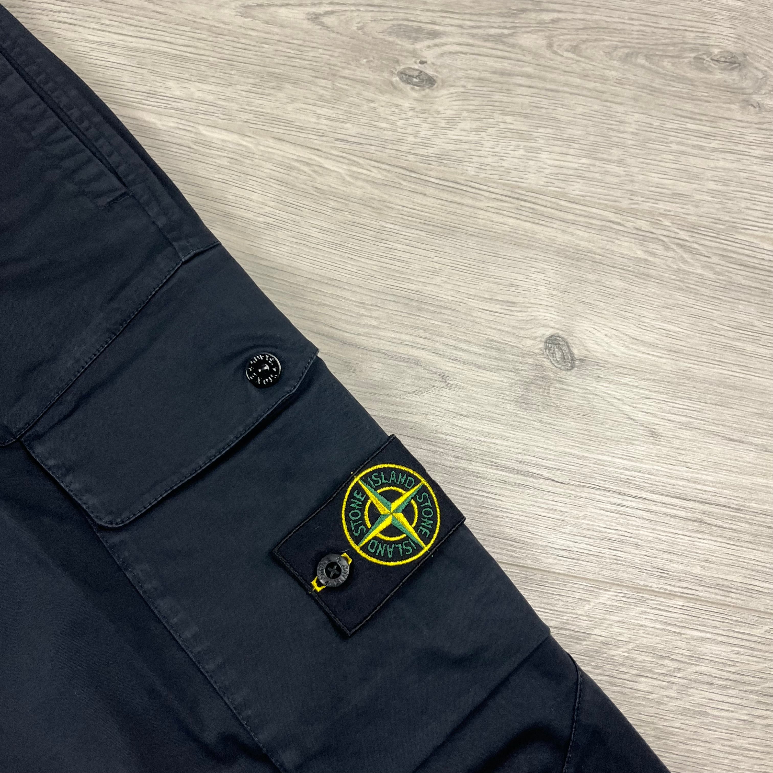 Stone Island Cargo Trousers - Navy -Usfansport