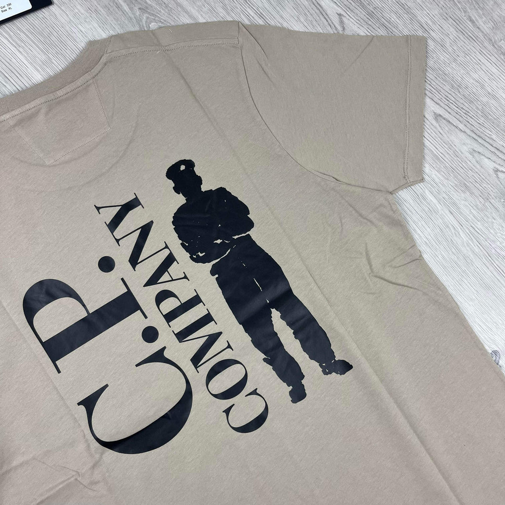 CP Company Graphic T-Shirt - Tan -Usfansport