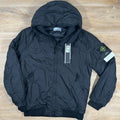 Stone Island Crinkle Reps R-NY Primaloft T-C Jacket in Black -Usfansport