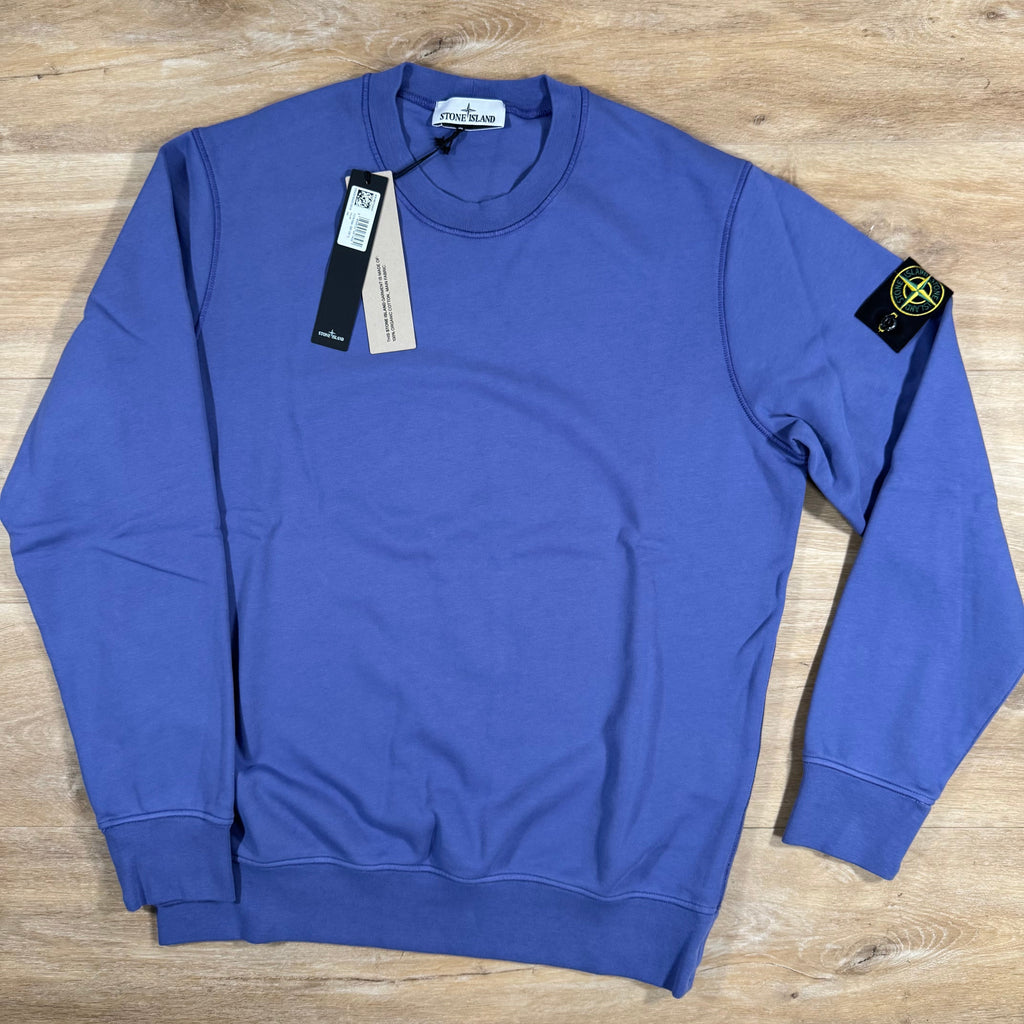 Stone Island Organic Cotton Fleece Sweatshirt in Lavender -Usfansport