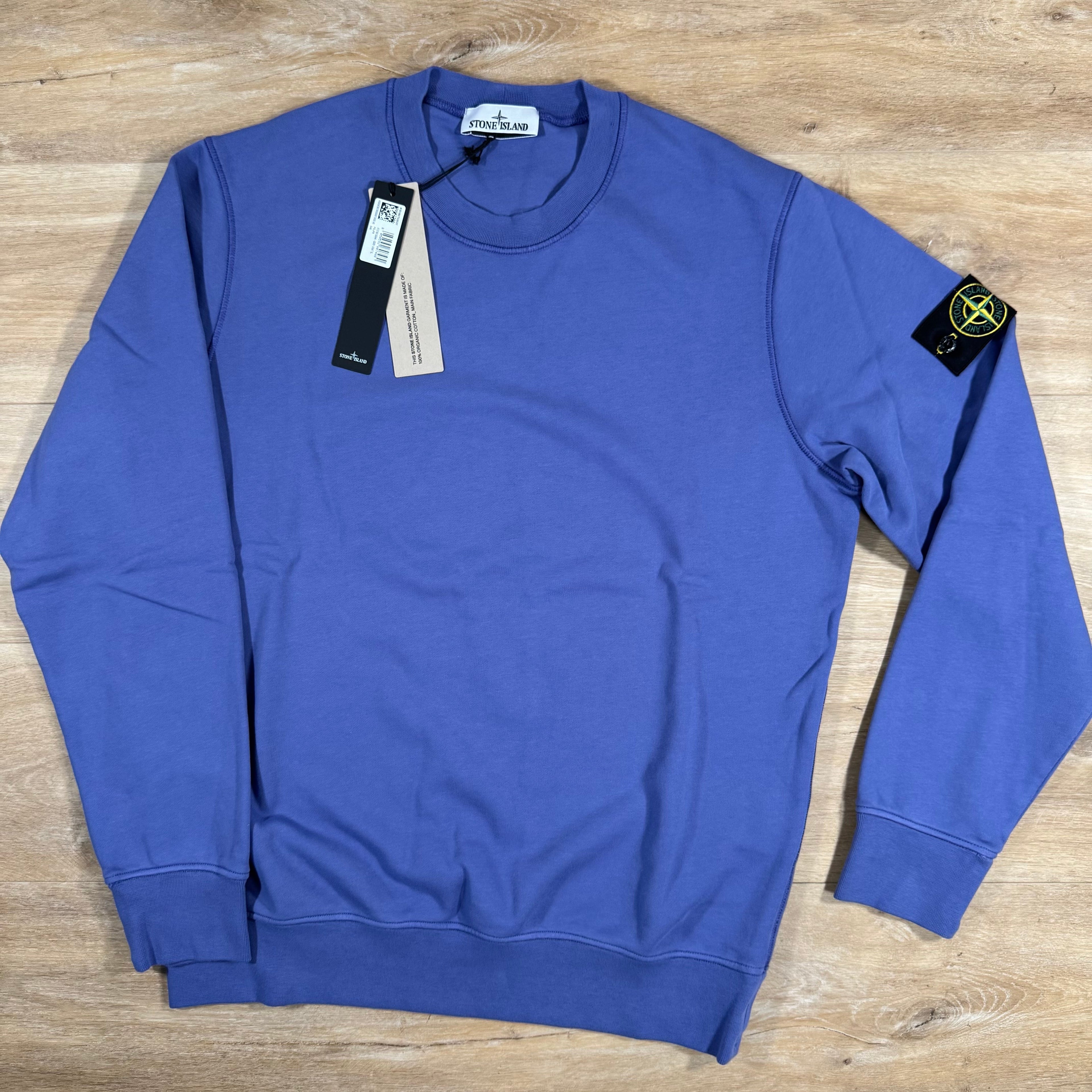 Stone Island Organic Cotton Fleece Sweatshirt in Lavender -Usfansport