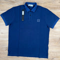 Stone Island Organic Cotton Overdye Polo Shirt in Marine Blue -Usfansport