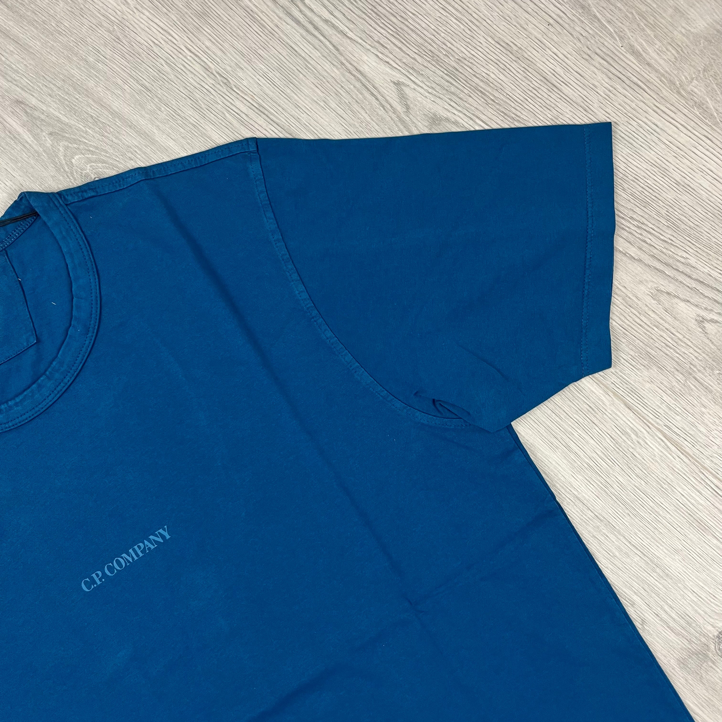 CP Company Printed T-Shirt  - Ink Blue -Usfansport