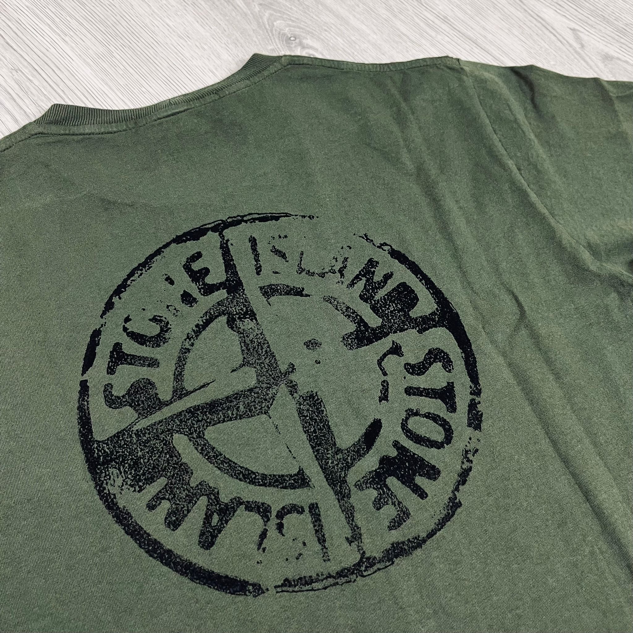 Stone Island Printed T-Shirt - Olive -Usfansport