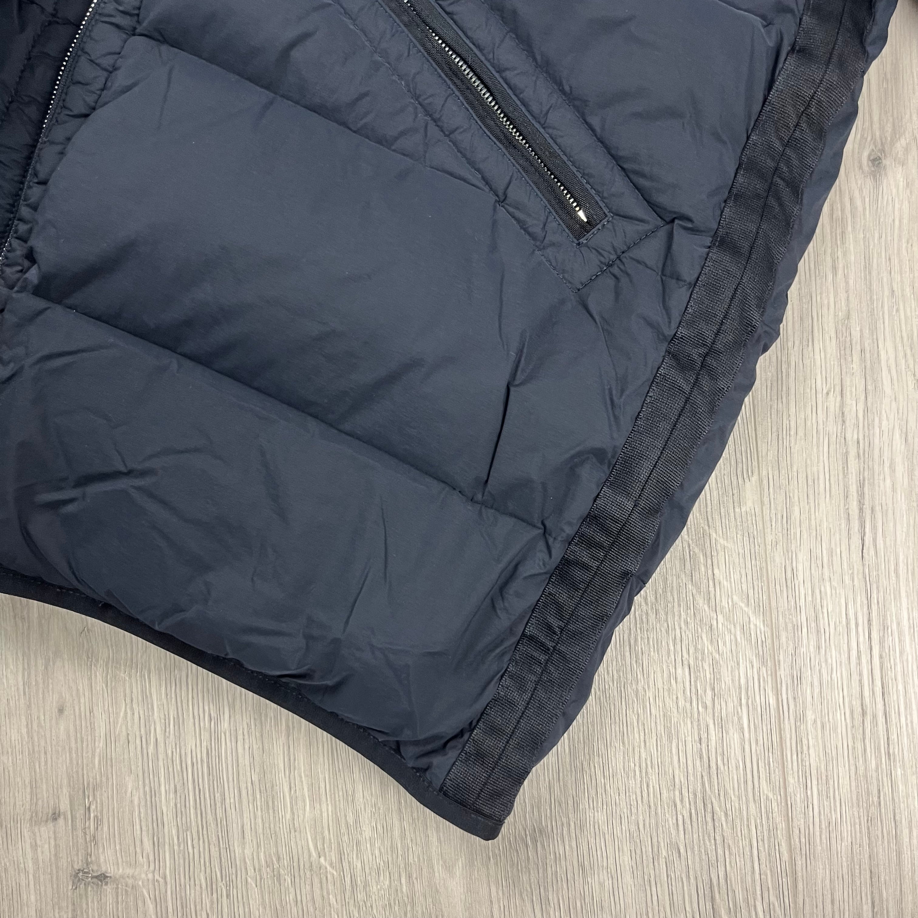 Stone Island Nylon Down Jacket - Navy -Usfansport