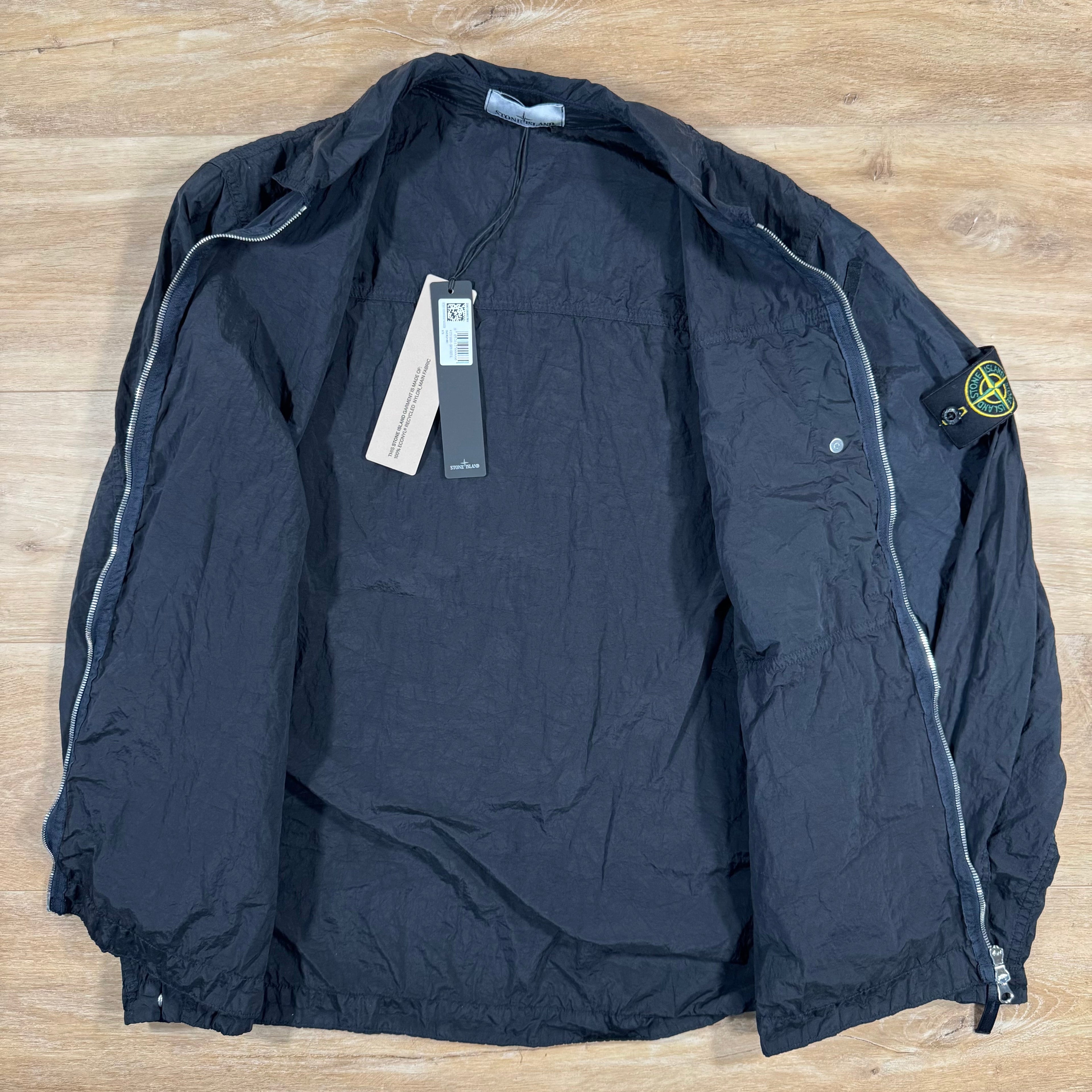 Stone Island Nylon Metal Overshirt in Navy -Usfansport