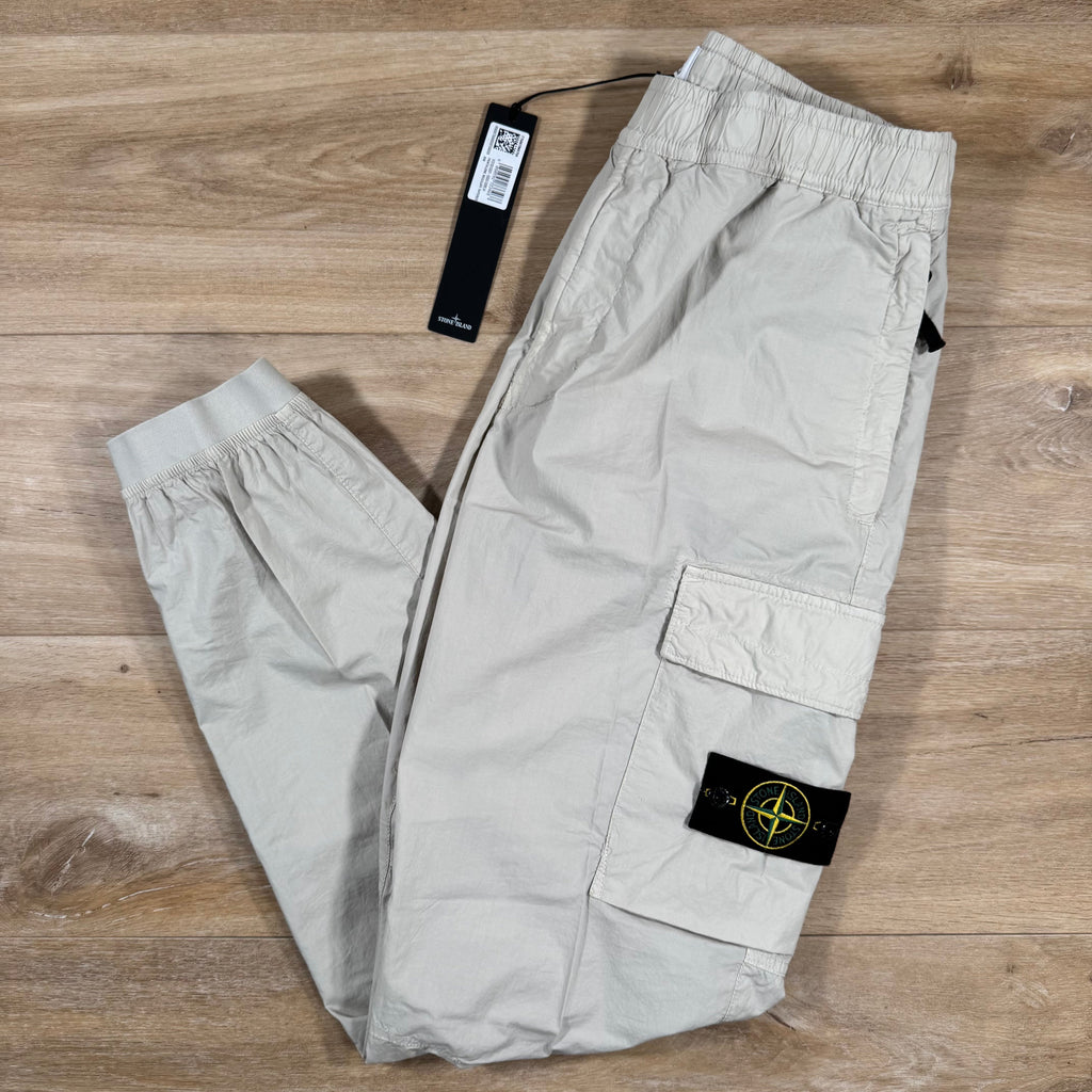 Stone Island Stretch Cotton Tela Cargo Pants in Sand -Usfansport
