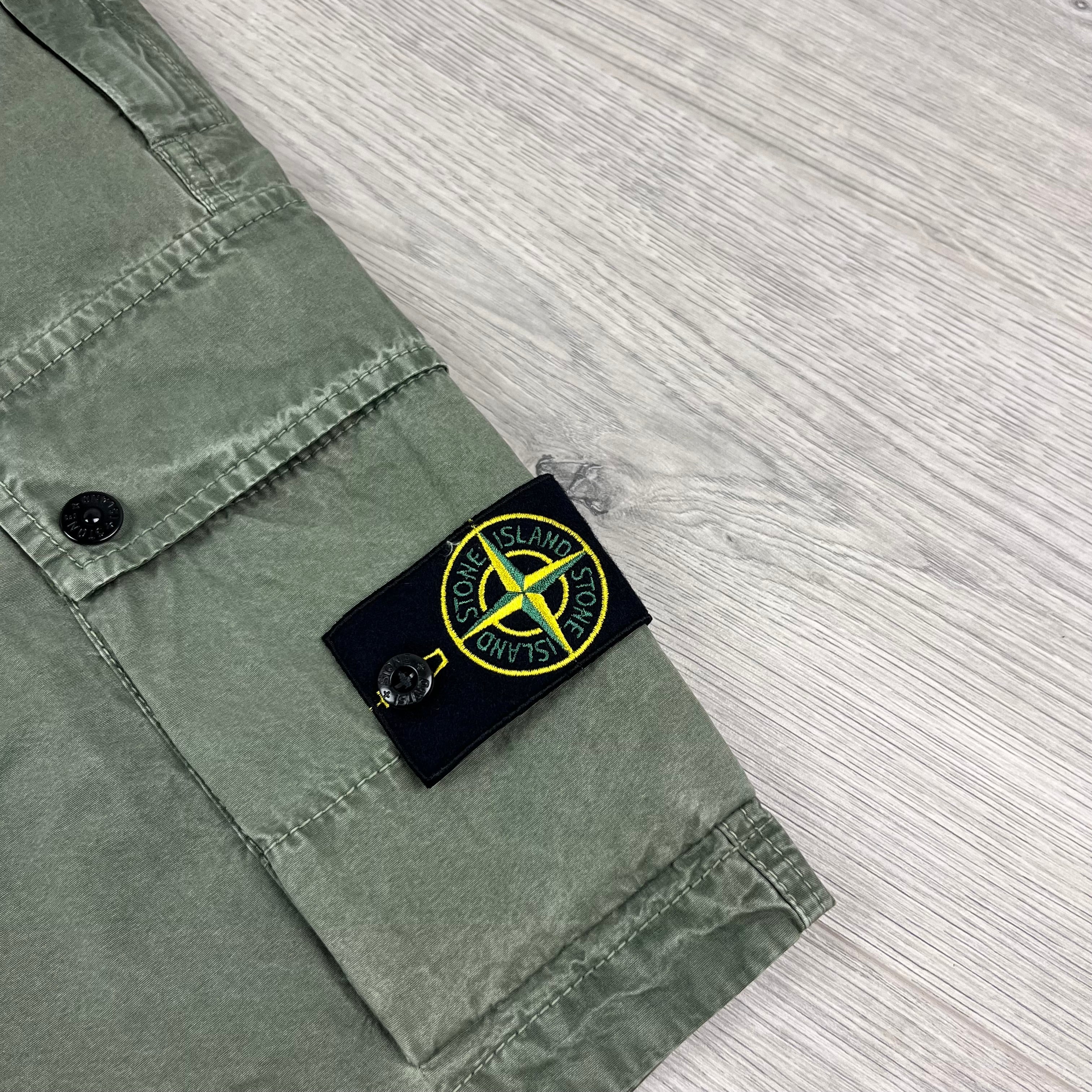 Stone Island Cargo Shorts - Musk Green -Usfansport