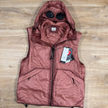 CP Company Nada Shell Primaloft Goggle Vest in Canyon Clay - Pink -Usfansport