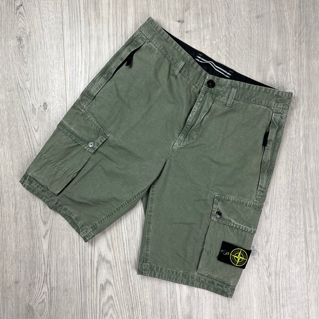 Stone Island Cargo Shorts - Musk Green -Usfansport