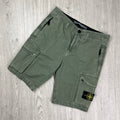 Stone Island Cargo Shorts - Musk Green -Usfansport