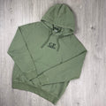 CP Company Raised Fleece Hoodie - Seagrass -Usfansport