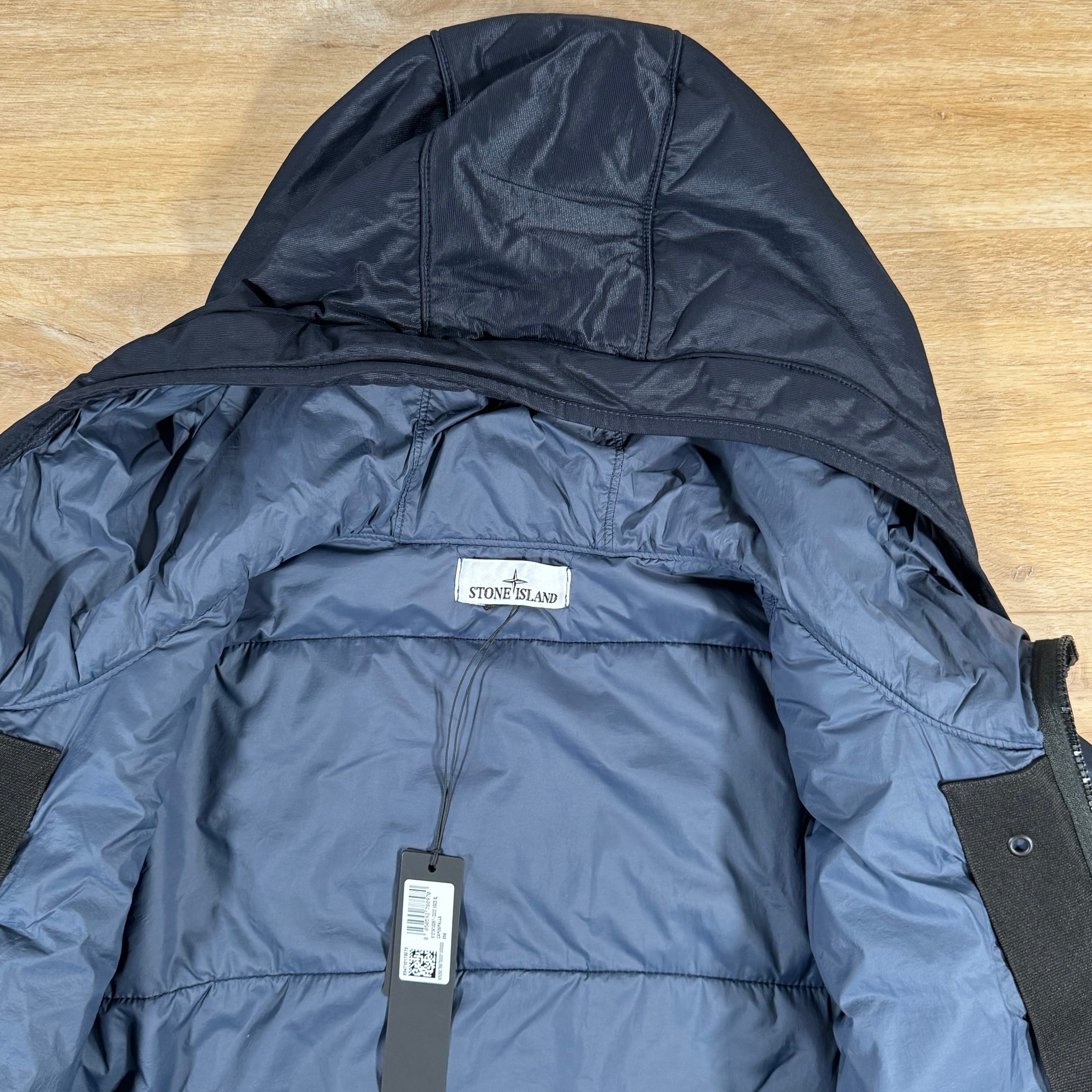 Stone Island Run-Proof Nylon Mesh-TC Reversible Jacket in Navy -Usfansport