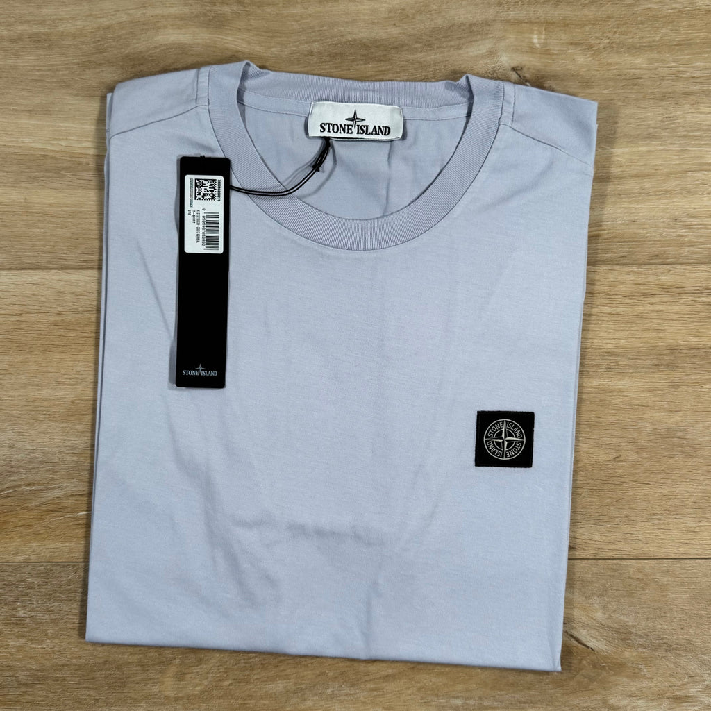 Stone Island Patch Logo T-Shirt in Lilac -Usfansport