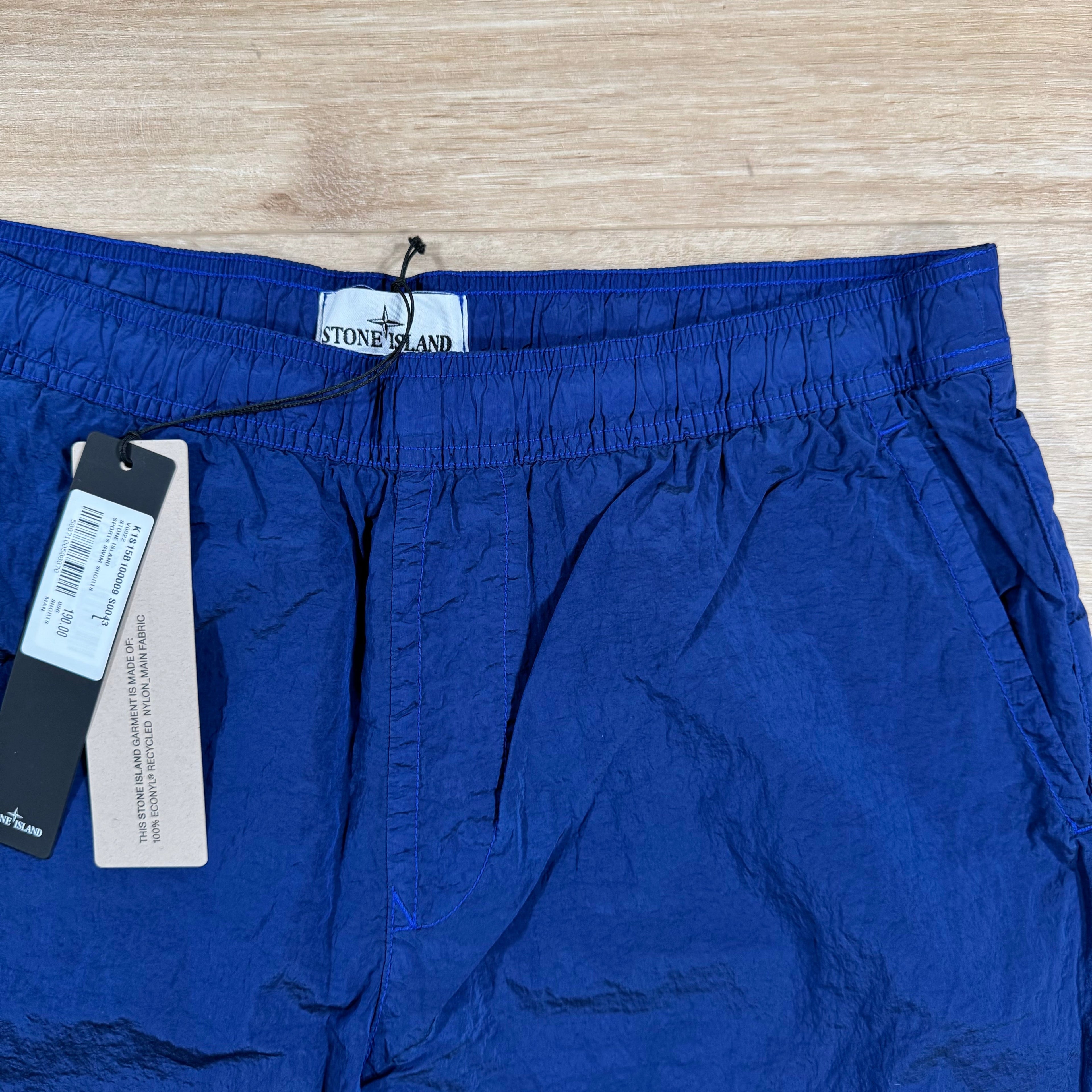 Stone Island Nylon Metal Swim Shorts in Bright Blue -Usfansport