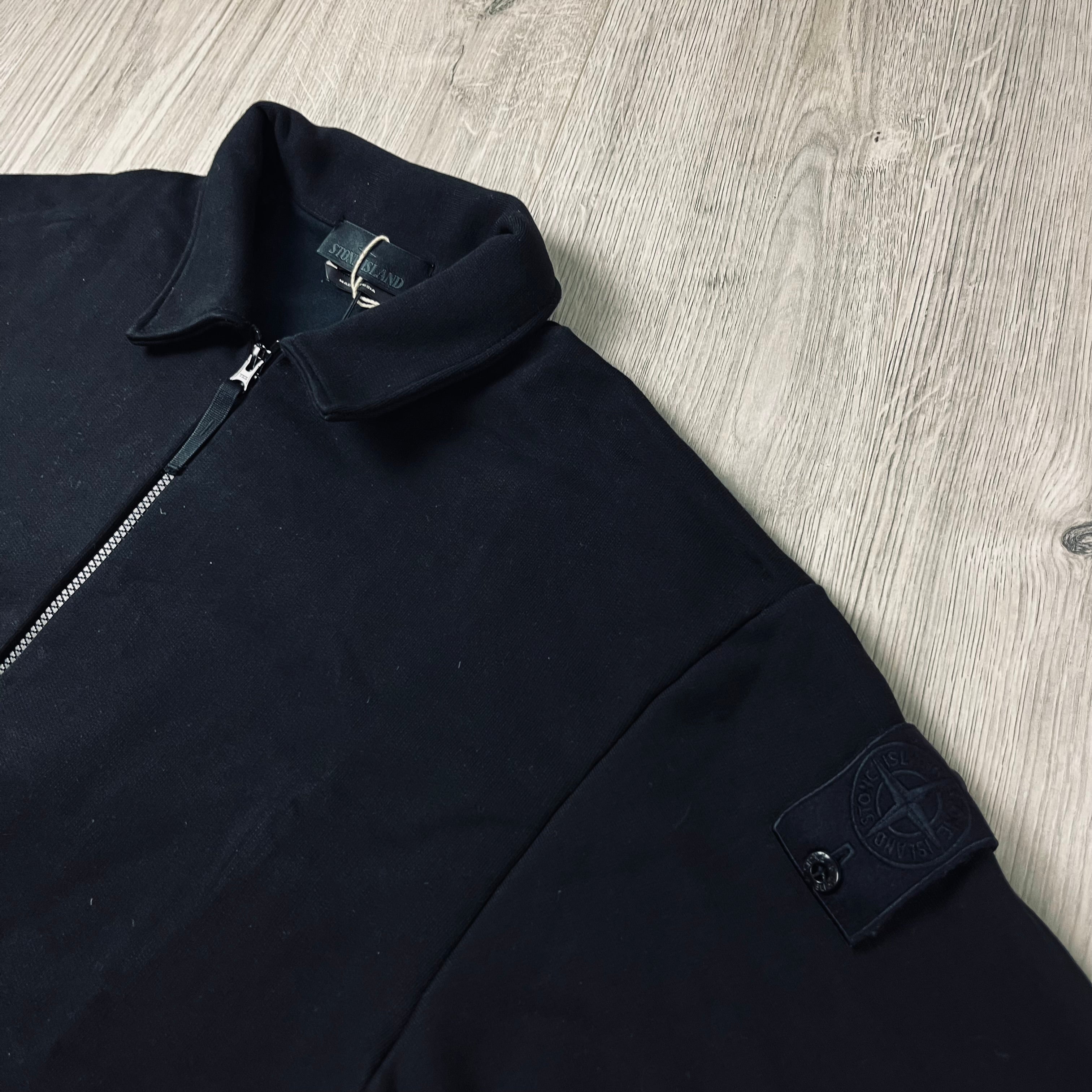 Stone Island Ghost Zip Fleece - Black -Usfansport