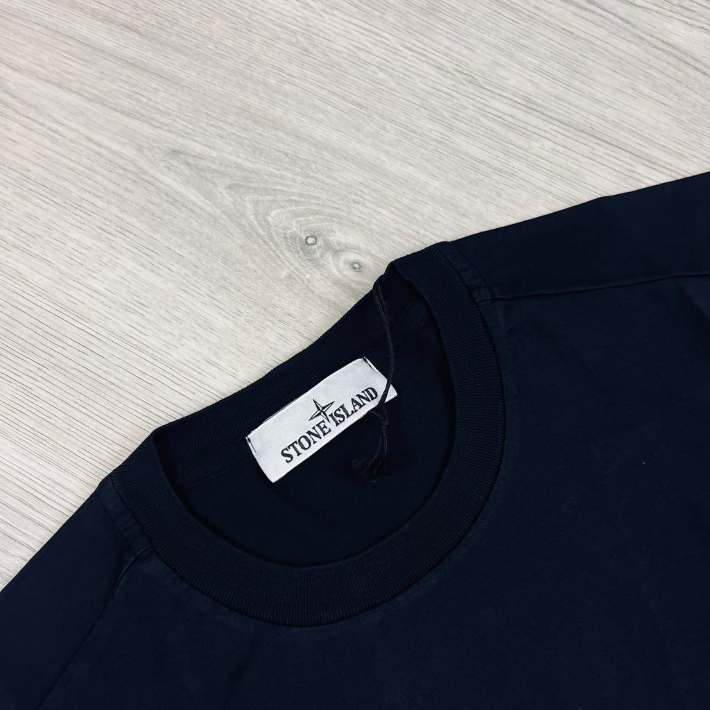 Stone Island Patch T-Shirt - Navy -Usfansport