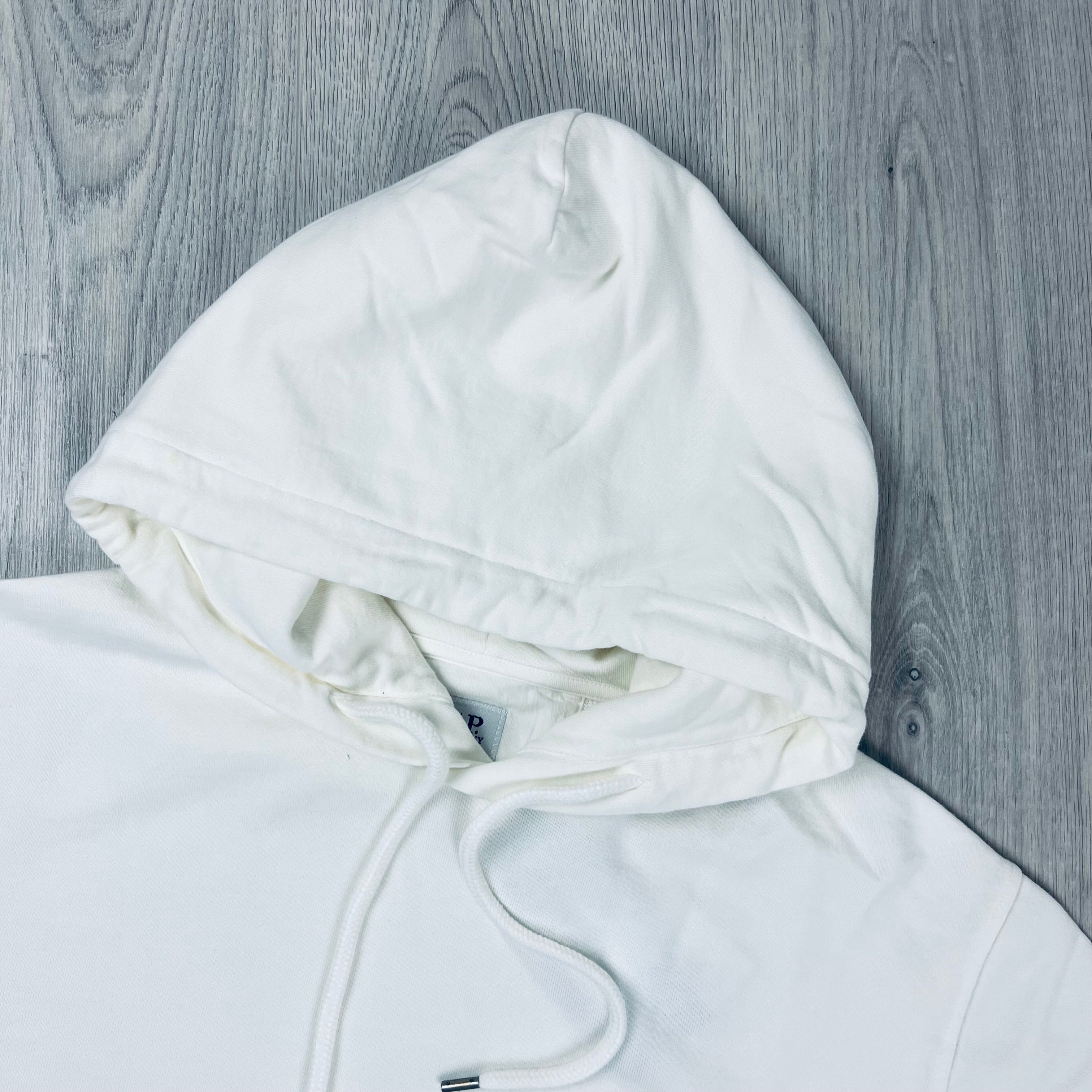CP Company Patch Hoodie - White -Usfansport
