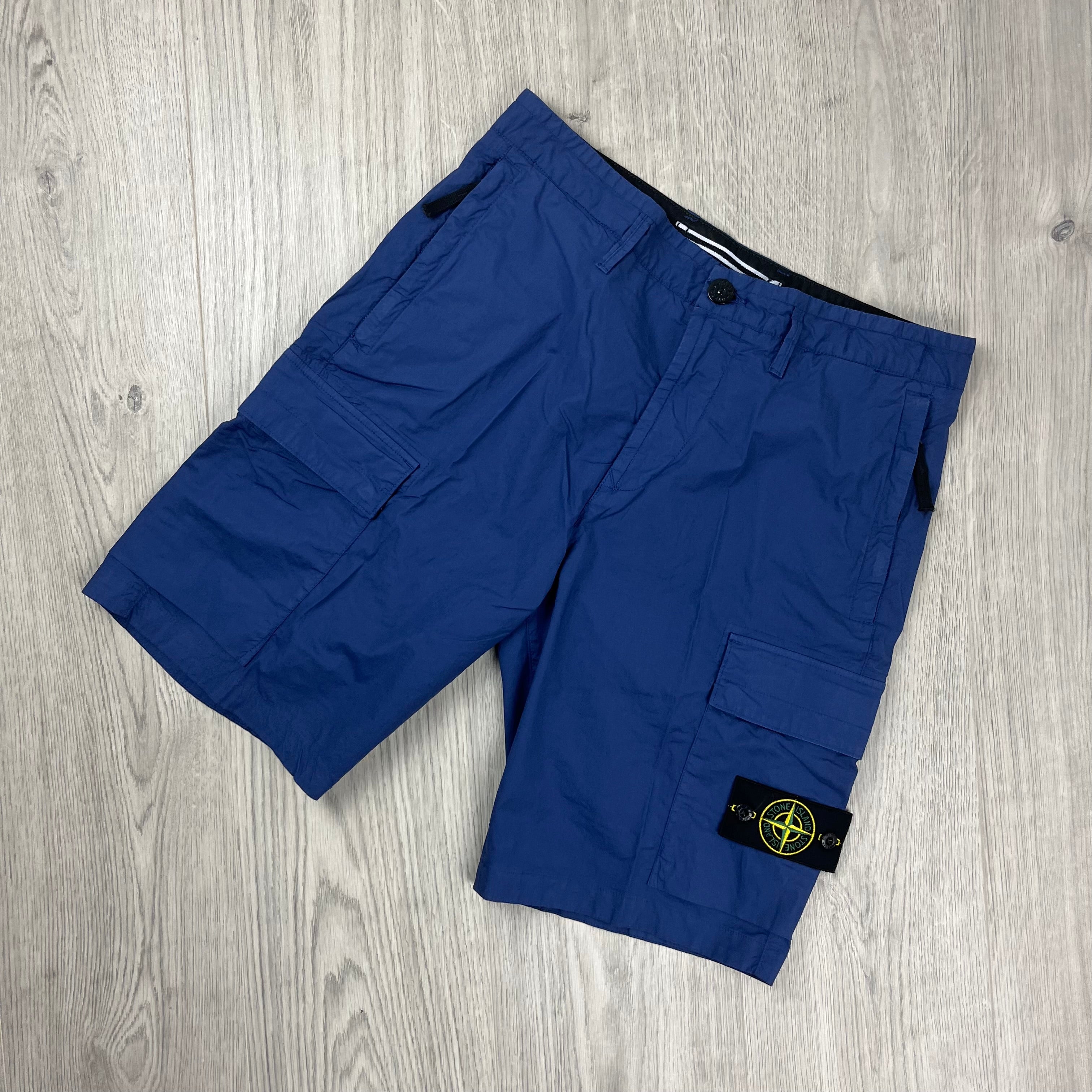 Stone Island Cargo Shorts - Blue -Usfansport