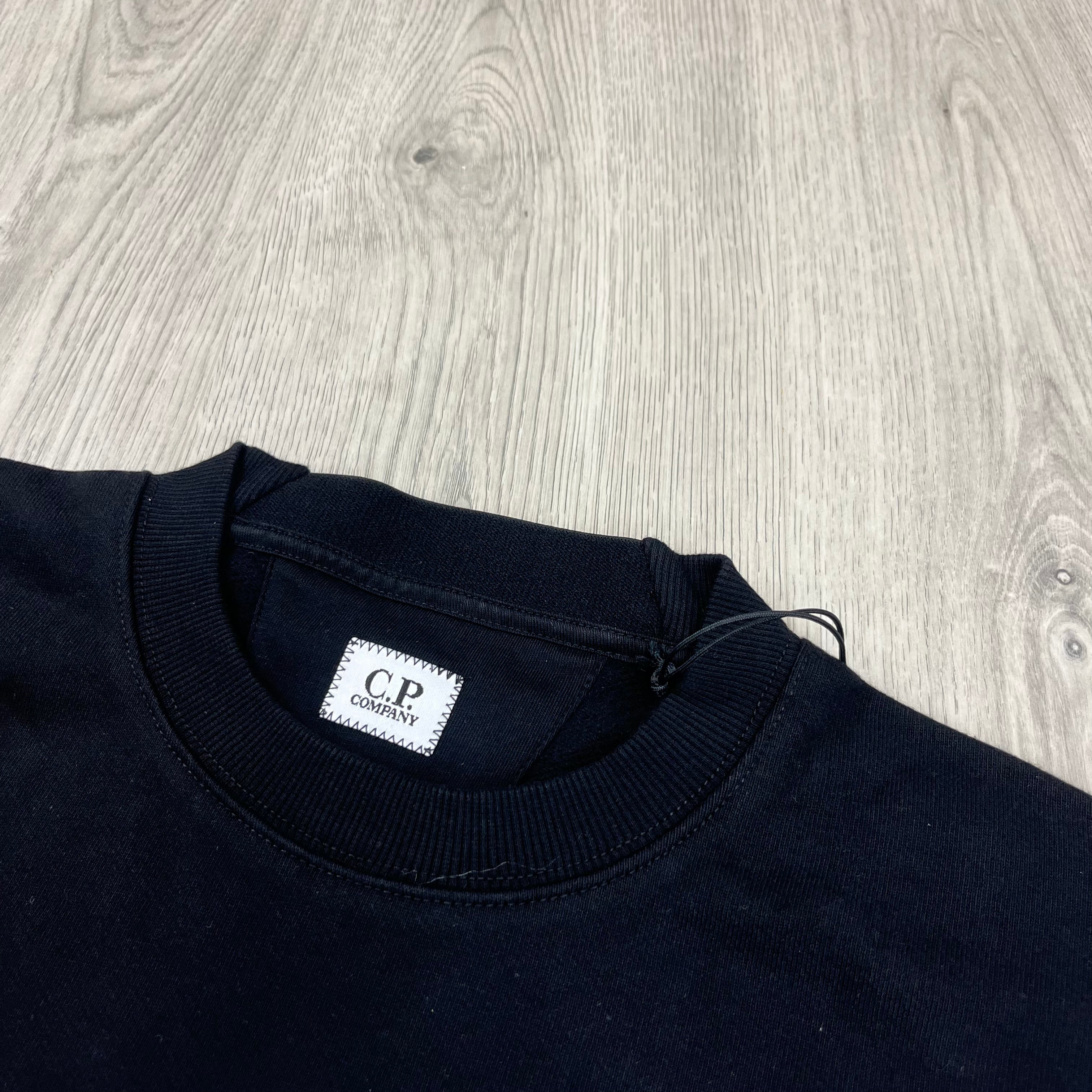 CP Company Raised Fleece Sweatshirt - Black -Usfansport