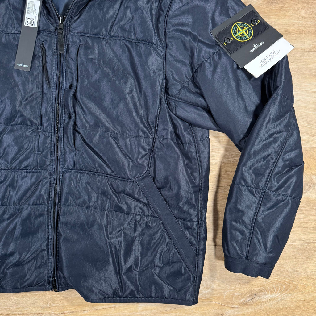 Stone Island Run-Proof Nylon Mesh-TC Reversible Jacket in Navy -Usfansport