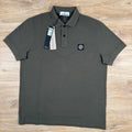 Stone Island Organic Cotton Pique Polo Shirt in Military Green -Usfansport