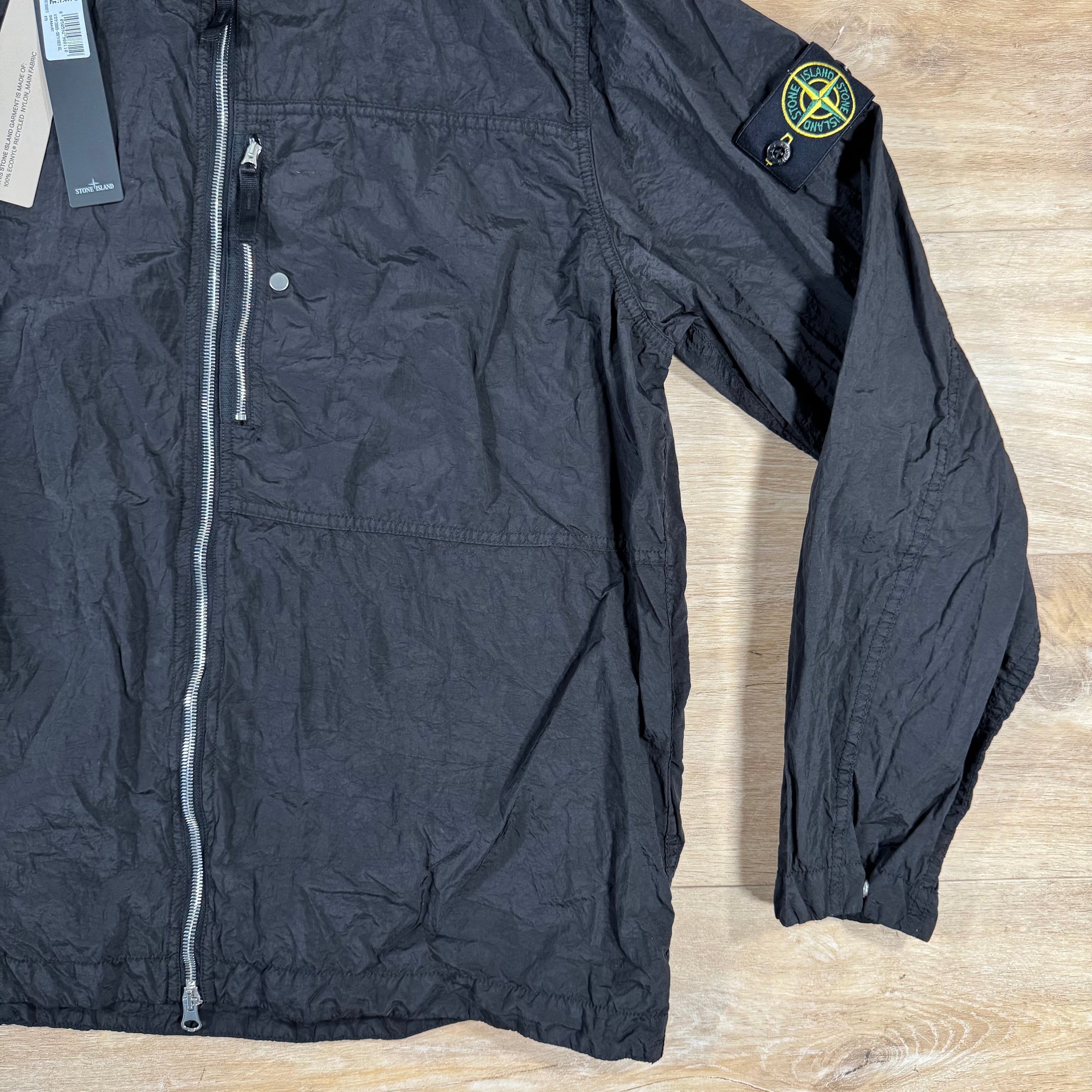Stone Island Nylon Metal Overshirt in Black -Usfansport