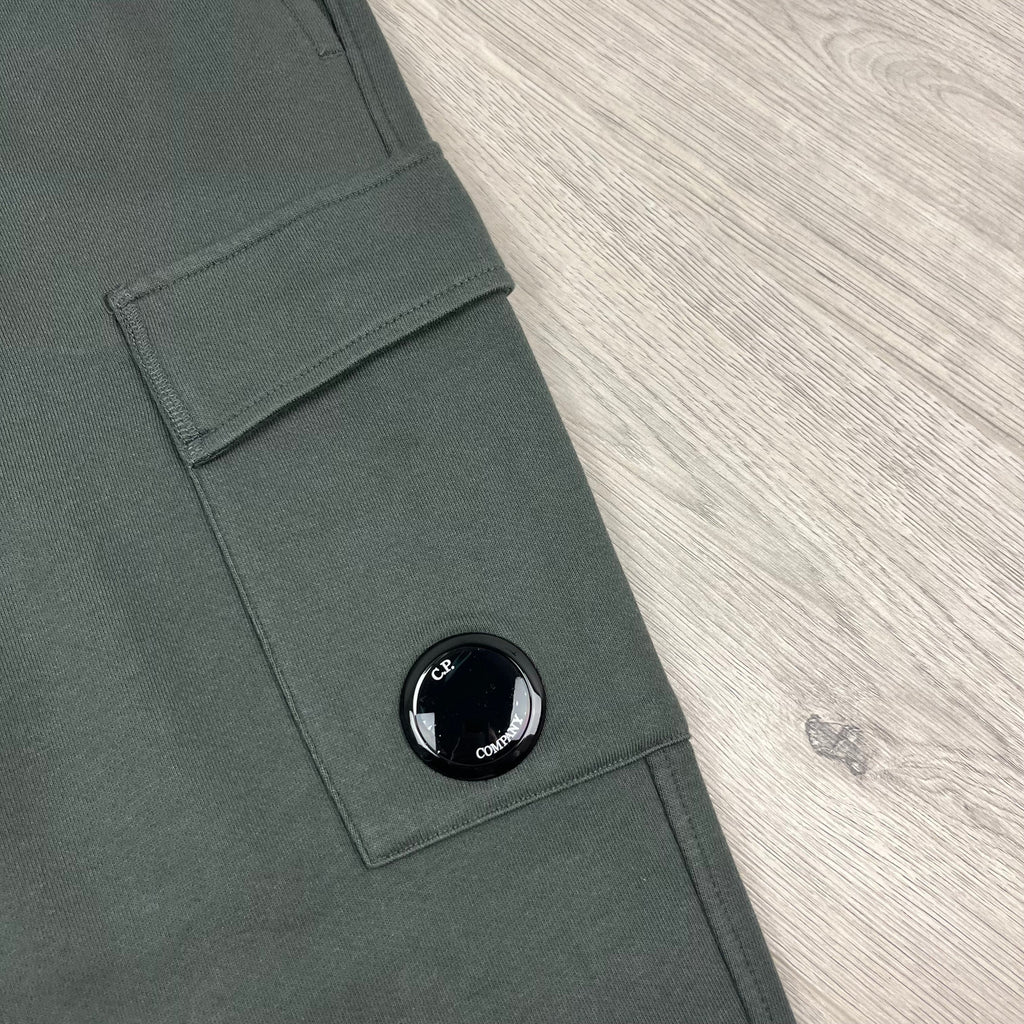 CP Company Raised Fleece Sweatpants - Dark Shadow -Usfansport
