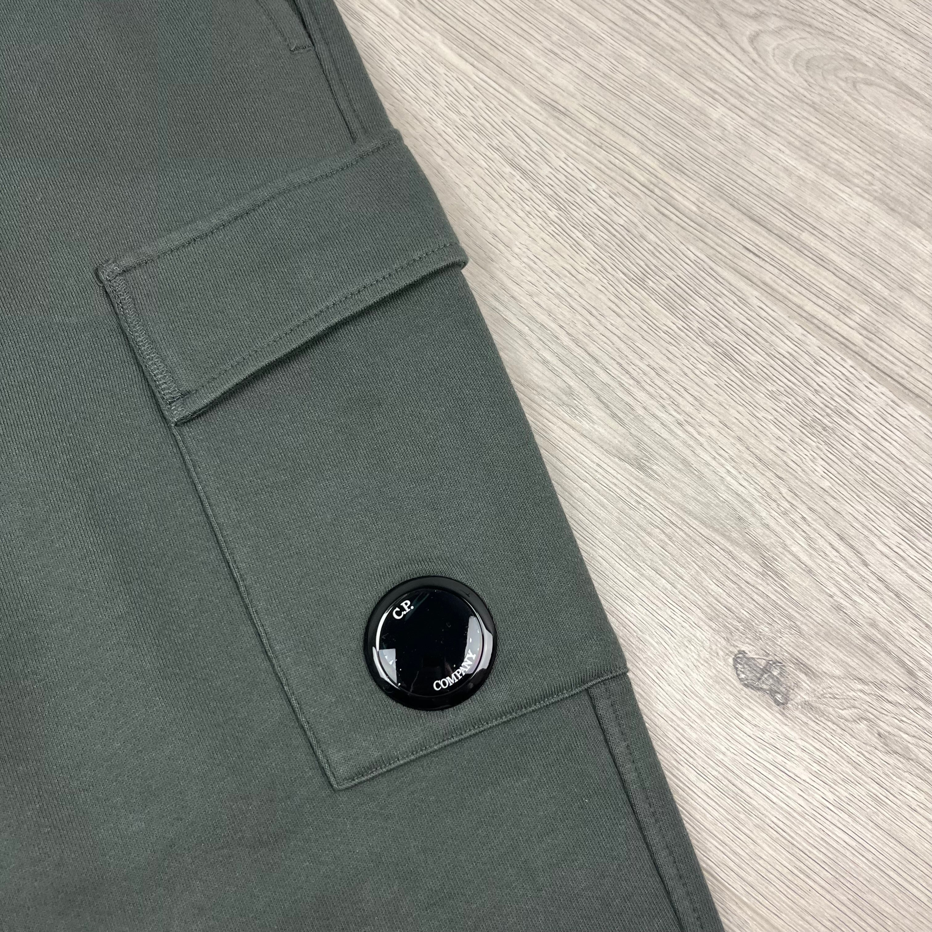 CP Company Raised Fleece Sweatpants - Dark Shadow -Usfansport