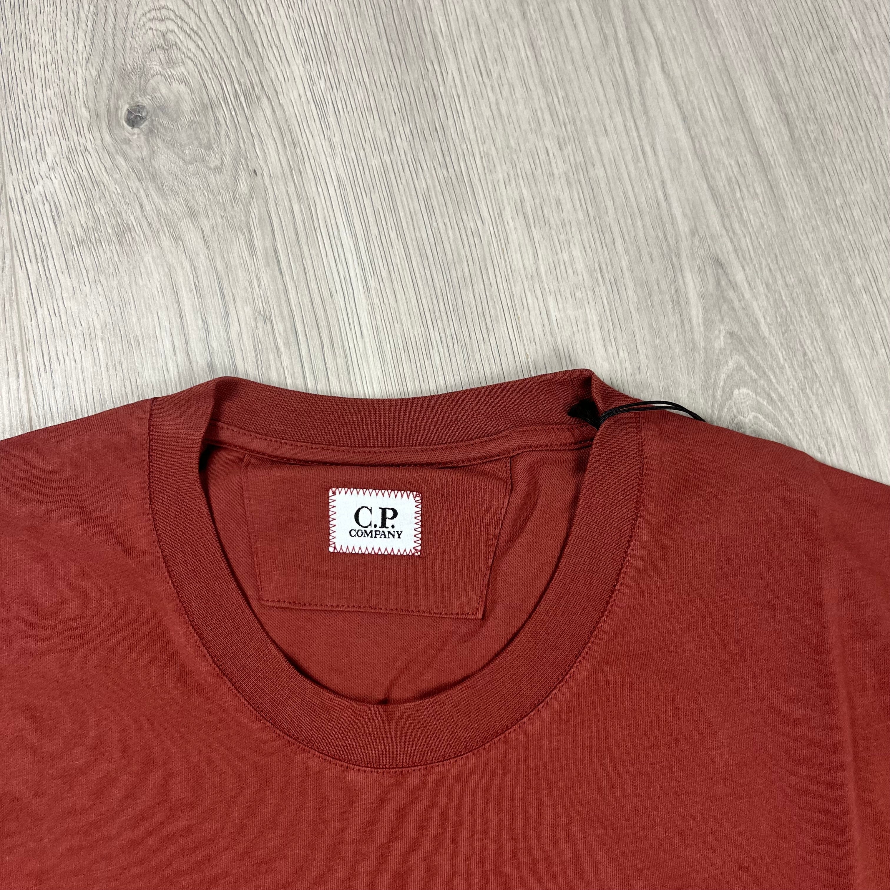 CP Company Printed T-Shirt - Henna -Usfansport