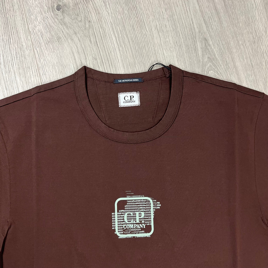 CP Company Metropolis T-Shirt - Rum Raisin -Usfansport