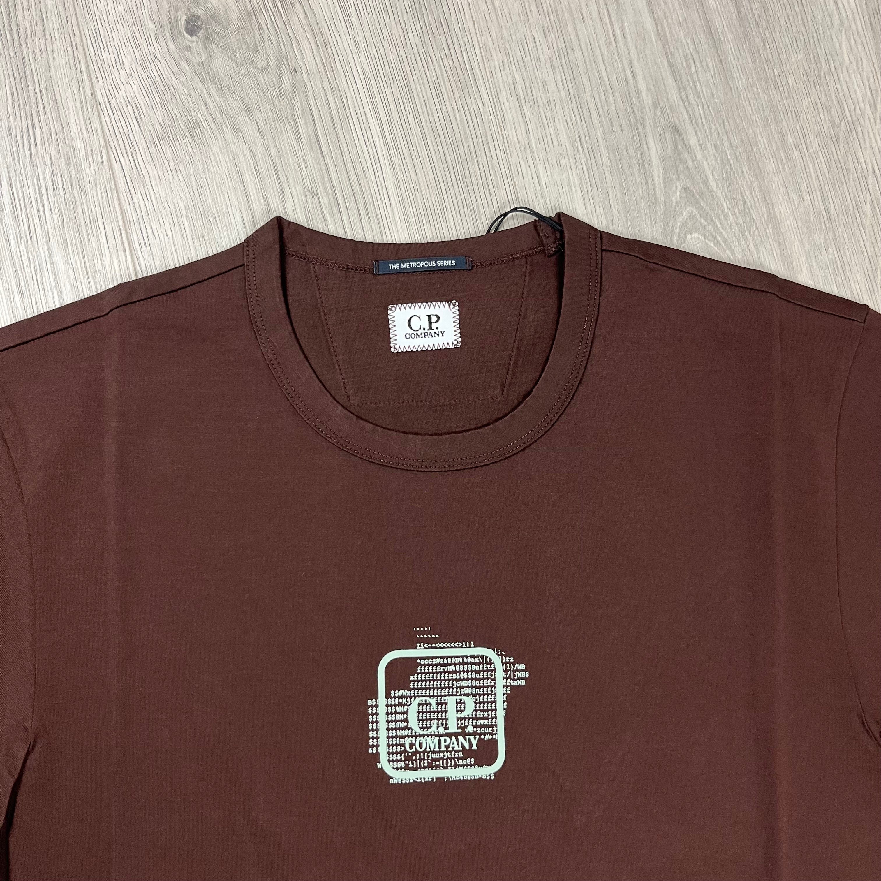 CP Company Metropolis T-Shirt - Rum Raisin -Usfansport