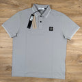 Stone Island Organic Cotton Pique Polo Shirt in Pearl Grey -Usfansport