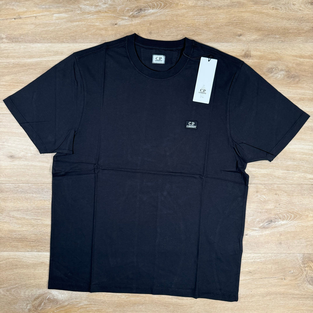 CP Company Logo Patch T-Shirt in Black -Usfansport