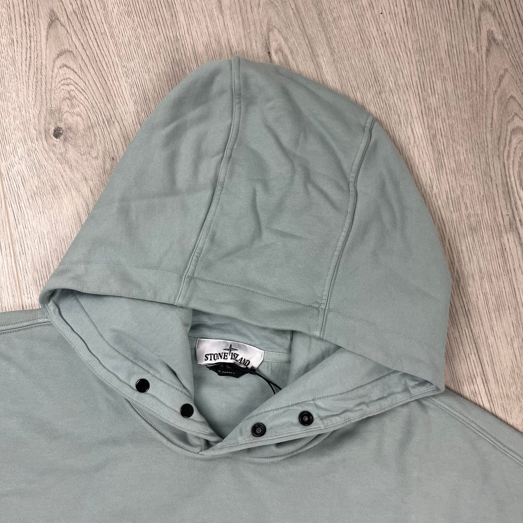 Stone Island Embroidered Hoodie - Sky Blue -Usfansport