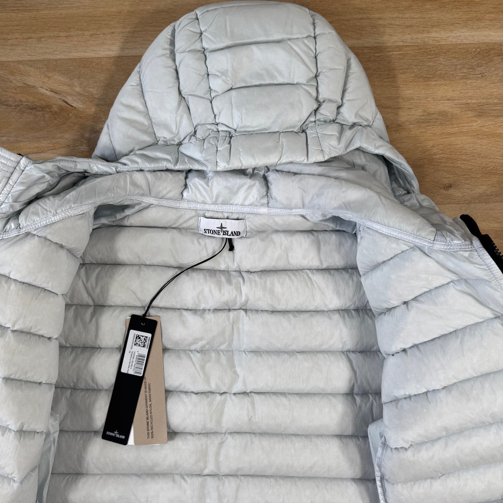 Stone Island Loom Woven Nylon Down-TC Jacket in Sky Blue -Usfansport