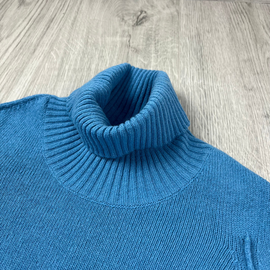 CP Company Knit Turtle Neck - Aegean Blue -Usfansport
