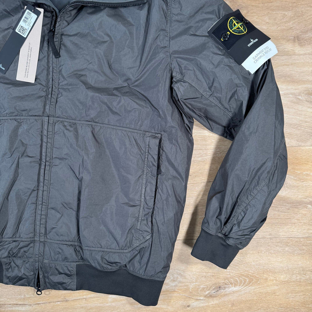 Stone Island Crinkle Reps NY Padded Jacket in Lead Grey -Usfansport