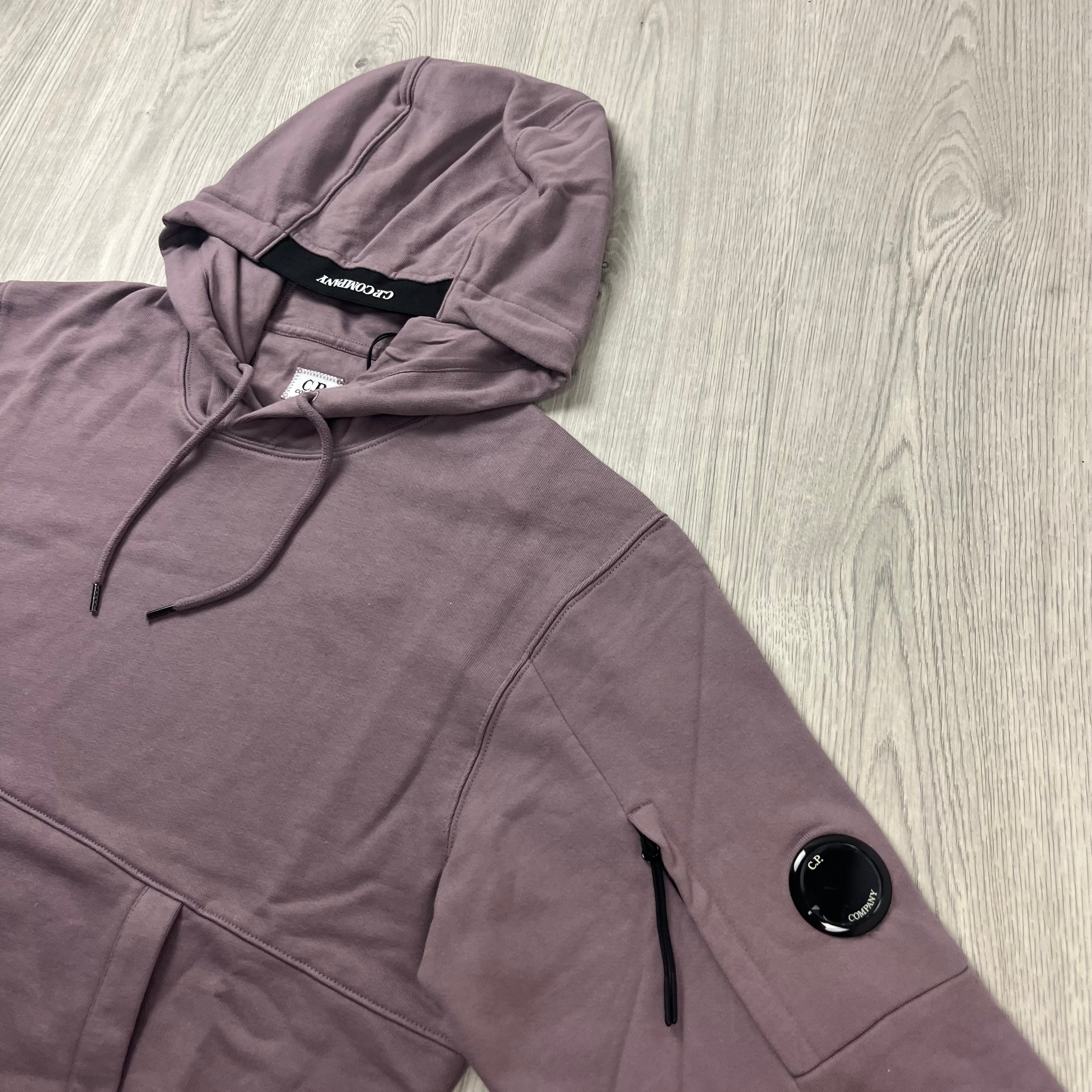 CP Company Raised Fleece Hoodie - Dove -Usfansport